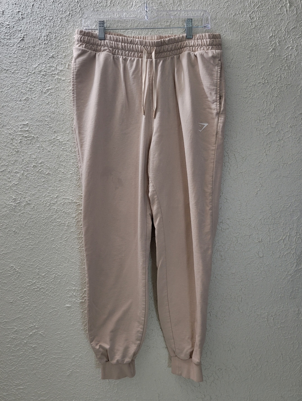 Gymshark XL Womens Joggers Pants Pockets Drawstrings Pink Color